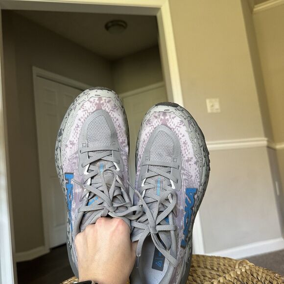 Hoka One One Speedgoat 6 Mens 11 Trail Running Shoe Sneaker Gray Hiking Trainer - Picture 3 of 12